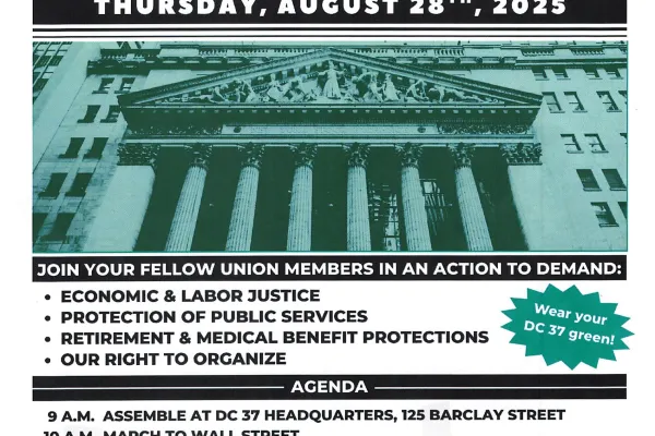 front page march on wall street