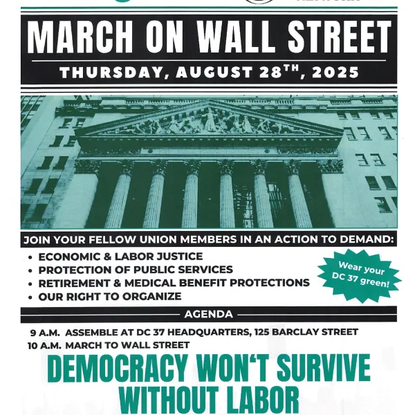 front page march on wall street